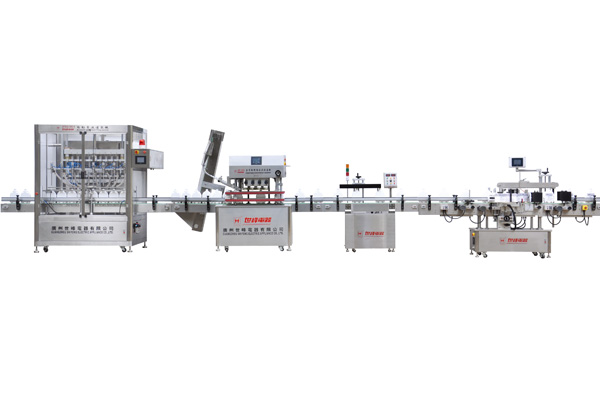 1000ml八头双伺服驱动自动膏体液体灌装生产线