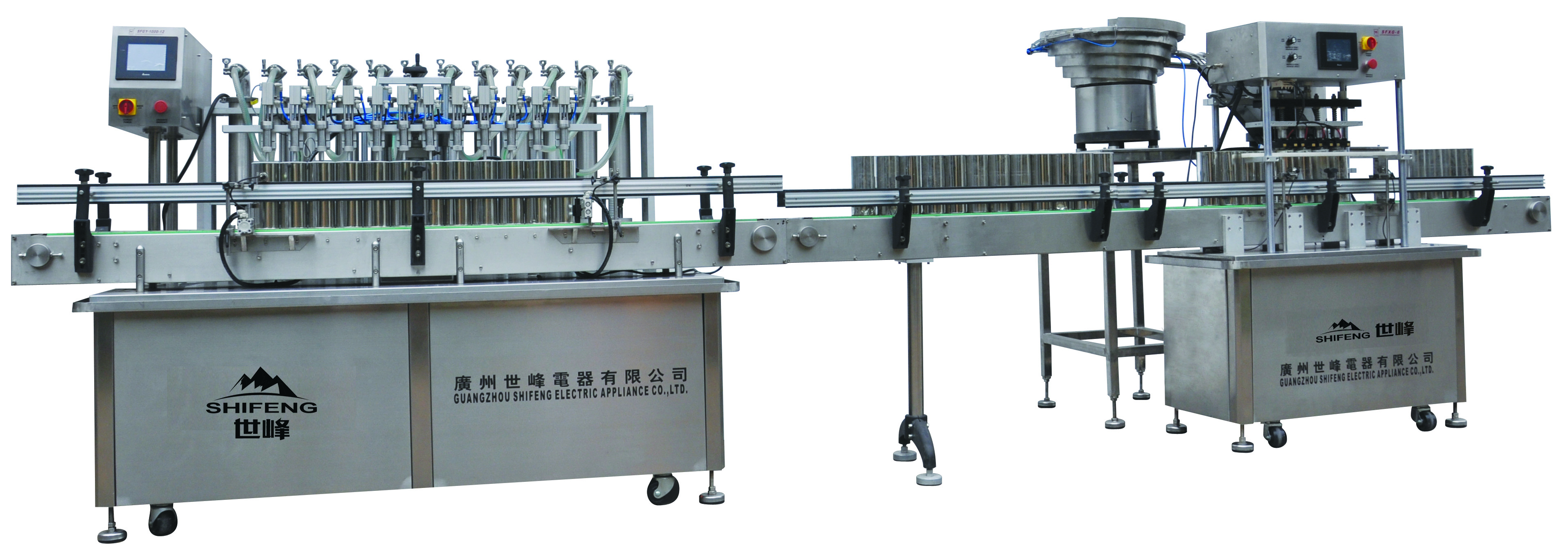变频驱动活塞式自动液体灌装生产线SFGY-1000-12